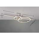 Trio 643010306 LED Anbau-Kronleuchter Montilla | 54W integrierte LED-Quelle | 6300 lm | 2700-6000K