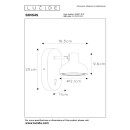 Lucide L309971131 Spot-Wandleuchte SENSAS GU10/LED