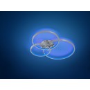 TRIO 652710307 LED Leuchte Aaron 1x36W | 3000L | 3000-6000K | IP20 | RGBW - dimmbare Beleuchtung Temperatureinstellung, Memory-Funktion, Fernbedienung, WiZ, Nickel
