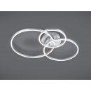 Trio 670710532 LED-Deckenleuchte Winona 1x28w + 10W | 3200lm | 2700-6500K | RGB - dimmbar, Nachtmodus, Fernbedienung, Nickel