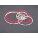 Trio 670710532 LED-Deckenleuchte Winona 1x28w + 10W | 3200lm | 2700-6500K | RGB - dimmbar, Nachtmodus, Fernbedienung, Nickel