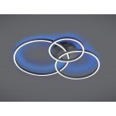 Trio 670810632 LED- Leuchte Winona 1x28w + 10W | 3200lm | 2700-6500K | RGB - Dimmbar, Nachtmodus, Fernbedienung, schwarz