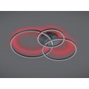 Trio 670810632 LED- Leuchte Winona 1x28w + 10W | 3200lm | 2700-6500K | RGB - Dimmbar, Nachtmodus, Fernbedienung, schwarz