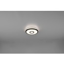 TRIO 679112132 LED Deckenleuchte Okinawa 1x12W | 1050LM | 3000K | IP20 - 3-Phasen-dimmbar, Sterneneffekt, schwarz und weiß