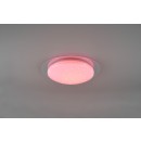 Trio 680213500 LED-Deckenleuchte Froneno 1x12w | 1200lm | 4000k | IP44 | RGB - dimmbare, Fernbedienung, Stellar-Effekt, weiß