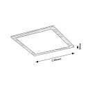 Rabalux 6907 LED-Deckenleuchte Almond 1x12W | 1260lm | 4000K - weiß, Holzimitation