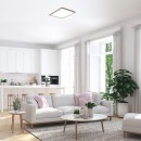 Rabalux 6908 LED-Deckenleuchte Almond 1x40W | 4200lm | 4000K - weiß, Holzimitation