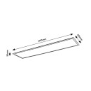 Rabalux 6909 LED-Deckenleuchte Almond 1x40W | 4200lm | 4000K - weiß, Holzimitation