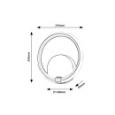 Rabalux 6969 LED-Wandleuchte Willow 1x12W | 750lm | 4000K - mattschwarz