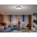 Philips Hue 41161/30 / P6 LED-Decke-Leuchte mit Deckenleuchte XL + Hue-Schalter 1x48w | 1100lm | 2200-6500K - dimmbar, Bluetooth, White Ambiance, schwarz