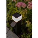 Lutec 7202201012 LED-Garten-Steckdosenpfosten Netz 1x11 | 750lm | 3000 K | IP44 - Typ Schuko, intelligent, schwarz