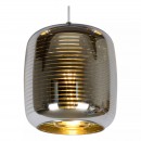 Lucide 70483/01/11 Deckenleuchte Eryn 1x60w | E27 - Chrom, Glas, dimmbar