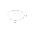 Rabalux 98071133 LED Deckenleuchte Lucas  | 18W integrierte LED-Quelle | 1180lm | 4000K