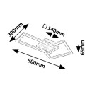 Rabalux 98071381 LED Deckenleuchte Ellinor | 24W integrierte LED-Quelle | 2020lm | 3000K