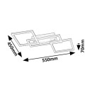 Rabalux 98071382 LED Deckenleuchte Ellinor  | 40W integrierte LED-Quelle | 3700lm | 3000-6500K