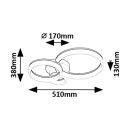 Rabalux 98071385 LED Deckenleuchte Amilia  | 24W integrierte LED-Quelle | 2070lm | 3000+4000+6500K