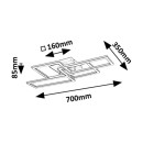 Rabalux 98071389 LED Deckenleuchte Drusus  | 40W integrierte LED-Quelle | 3050lm | 3000-6500K
