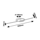 Rabalux 98071395 LED Deckenleuchte Twisterra  | 24W integrierte LED-Quelle | 1800lm | 4000K