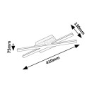 Rabalux 98071396 LED Deckenleuchte Demir  | 16W integrierte LED-Quelle | 1200lm | 4000K