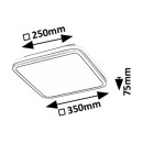 Rabalux 98071399 LED Deckenleuchte Serkan  | 43W integrierte LED-Quelle | 2600lm | 3000-6500K