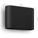Philips Hue  8720169234505 LED Wandleuchte Dymera  | 10,2W integrierte LED-Quelle | 1020lm | 2200-6500+RGBK
