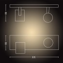 Philips Hue  8720169320475 LED Spot-Deckenleuchte Runner  | 2x4,2W GU10 | 3x400lm | 2200-6500K