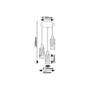Rabalux 98072038 Pendelleuchte Fumea E27