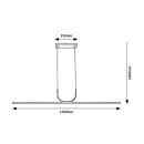 Rabalux 98072127 LED Pendelleuchte Elia  | 25W integrierte LED-Quelle | 1150lm | 3000K