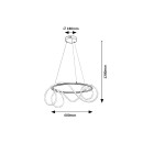 Rabalux 98072191 LED Pendelleuchte Montema  | 54W integrierte LED-Quelle | 4480lm | 4000K