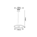 Rabalux 98072223 LED Pendelleuchte Thrac  | 40W integrierte LED-Quelle | 2070lm | 4000K