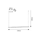 Rabalux 98072234 LED Pendelleuchte Elvio  | 28W integrierte LED-Quelle | 2150lm | 3000K