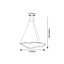 Rabalux 98072266 LED Pendelleuchte Mirossi | 40W integrierte LED-Quelle | 2070lm | 4000K