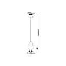 Rabalux 98072280 Pendelleuchte Gellia G9