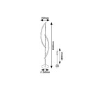 Rabalux 98074197 LED Stehlampe Jarnelle  | 30W integrierte LED-Quelle | 2000lm | 3000K