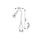 Rabalux 98074205 LED Tischlampe Jeff2  | 4W integrierte LED-Quelle | 270lm | 3000K