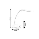 Rabalux 98074235 LED Tischlampe Bedi  | 2W integrierte LED-Quelle | 165lm | 4000K