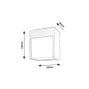 Rabalux 7476 LED-Außenwandleuchte Balimo 1x12W | 560lm | 4000 K | IP54 - schwarz