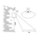 Rabalux 7479 LED-Außenwandleuchte mit Bewegungsmelder Balimo 1x12W | 560lm | 4000 K | IP44 - weiß