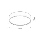 Rabalux 98075011 LED Deckenleuchte Larcia | 19W integrierte LED-Quelle | 1000lm | 4000K