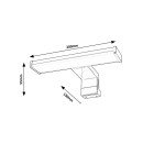Rabalux 98075039 LED Badezimmer-Wandleuchte Levon | 4W integrierte LED-Quelle | 450lm | 4000K