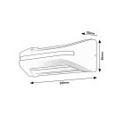 Rabalux 98077174 LED Außenwandleuchte Kobarid | 20W integrierte LED-Quelle | 800lm | 4000K