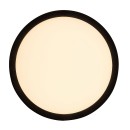 Rabalux 7774 LED-Außendeckenleuchte Inverness 1x15W | 1190lm | 2700-6500K | IP44 - Fernbedienung, dimmbar, Nachtmodus, WLAN, Timer, schwarz