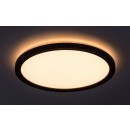 Rabalux 7774 LED-Außendeckenleuchte Inverness 1x15W | 1190lm | 2700-6500K | IP44 - Fernbedienung, dimmbar, Nachtmodus, WLAN, Timer, schwarz