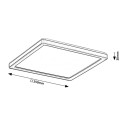 Rabalux 7775 LED-Außendeckenleuchte Inverness 1x15W | 1190lm | 2700-6500K | IP44 - Fernbedienung, dimmbar, Nachtmodus, WLAN, Timer, schwarz