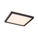 Rabalux 7775 LED-Außendeckenleuchte Inverness 1x15W | 1190lm | 2700-6500K | IP44 - Fernbedienung, dimmbar, Nachtmodus, WLAN, Timer, schwarz