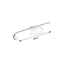 Rabalux 98078001 LED Wandleuchte über dem Spiegel Gaten | 8W integrierte LED-Quelle | 420lm | 3000K