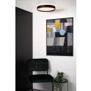 Lucide 79182/24/30 LED Deckenleuchte Nuria 1x18w | 1920lm | 2700k - schwarz, dimmbar