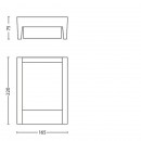 Philips 16460/93/P3 LED Außenwandleuchte 1x6W Arbour | 4000K | IP44