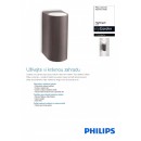 Philips Massive 17102/86/PN Außenwandleuchte Nightingale 2x35W| GU10 | IP44