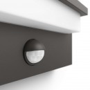 Philips 17395/93/P0 LED Außenwandleuchte mit Bewegungssensor Petronia 1x12W | 2700K | IP44